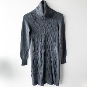 Turtleneck Cable Knit Sweater Dress NWOT